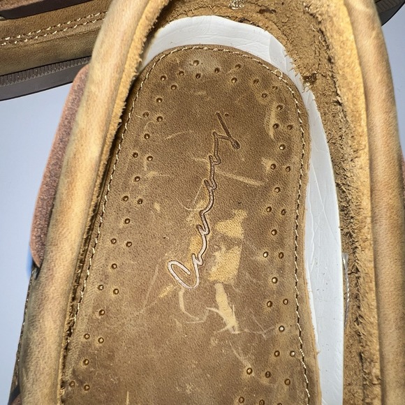 New Canoos Tan Golf Boat Shoes Leather Men's Size 12 - Picture 9 of 12